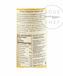 Ingredients La Tourangelle Toasted Almond Oil 250ml