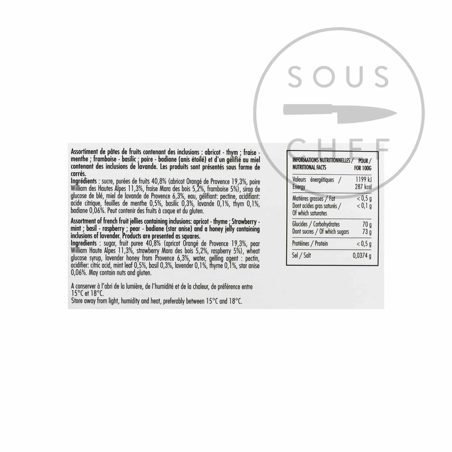 Francois Doucet Aromatic Fruit Jellies 200g