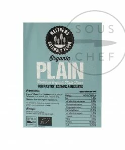 Matthews Cotswold Flour Matthews Cotswold Organic Plain Flour 5x1.5kg