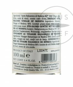 Ingredients Giuseppe Giusti Balsamic Vinegar Historical Collection In Wooden Casket