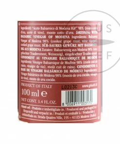 Ingredients Giuseppe Giusti Balsamic Vinegar Historical Collection In Wooden Casket