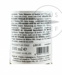 Ingredients Giuseppe Giusti Balsamic Vinegar Historical Collection In Wooden Casket