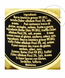 Marini Azzolini Truffle Butter 80g Ingredients