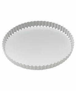 Samuel Groves Cookware Mermaid Silver Anodised Fluted Flan