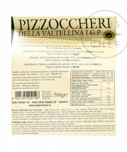 Sala Pizzoccheri Valtellinesi 500g