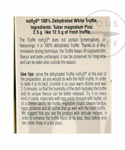 Tartuflanghe Freeze-Dried Alba White Truffle 2.5g Ingredients