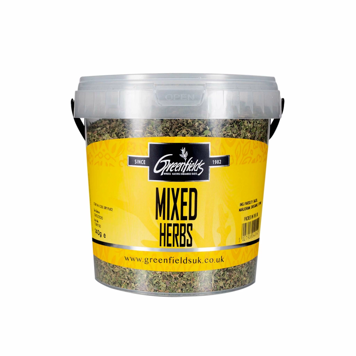 Ingredients Greenfields Mixed Herbs 140g