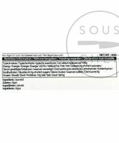 Chung Jung One Roasted Seaweed For Kimbap 40g Ingredients