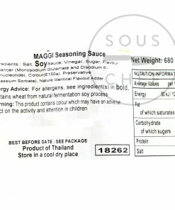 Ingredients MAGGI Thai Style Seasoning Sauce 680ml