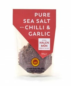 Ingredients Halen Môn Sea Salt With Chilli & Garlic 100g