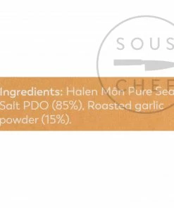 Halen Môn Pure Sea Salt With Roasted Garlic 100g Ingredients