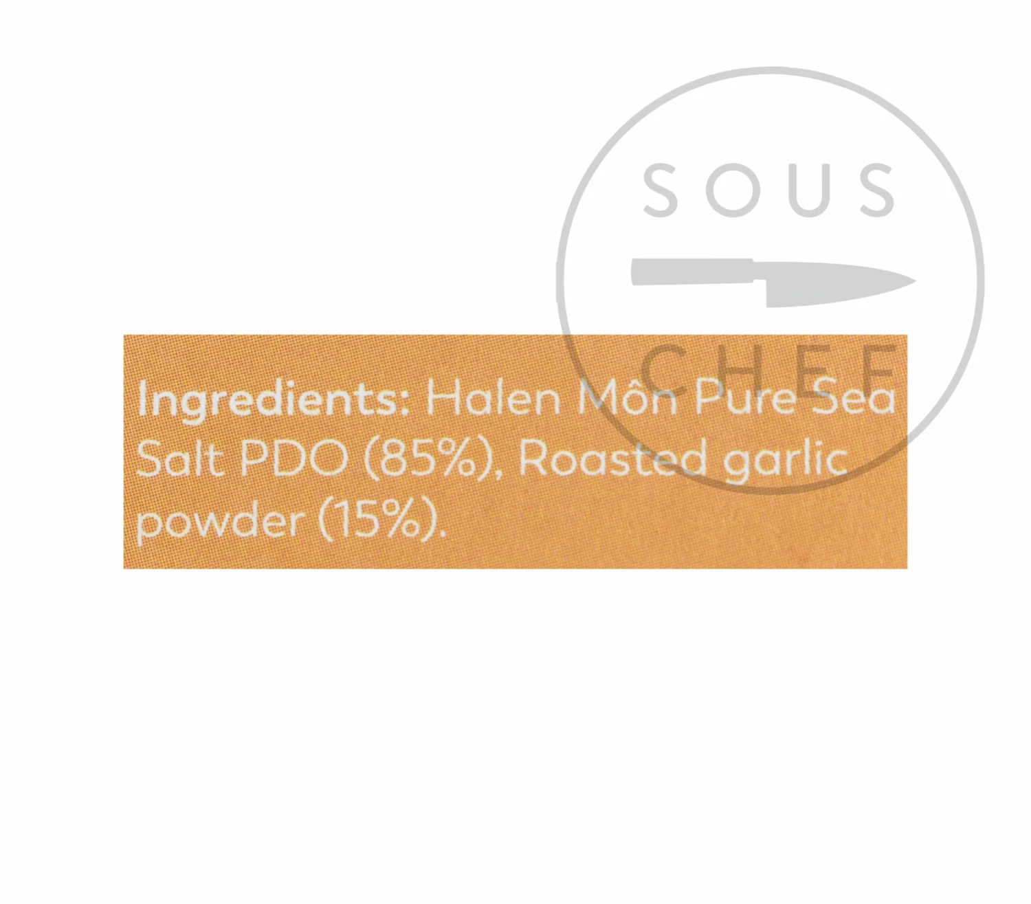 Halen Môn Pure Sea Salt With Roasted Garlic 100g Ingredients