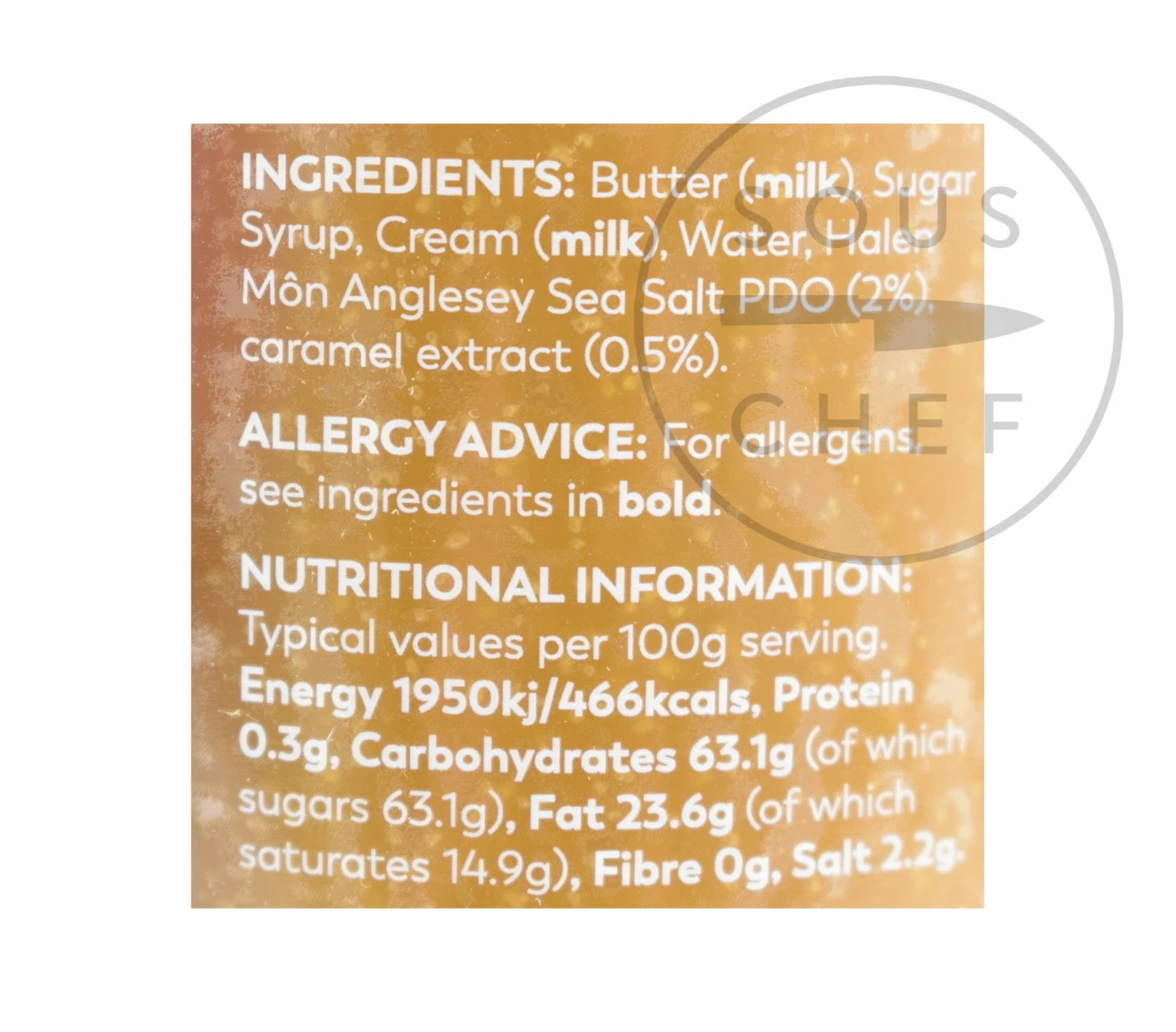 Halen Môn Salted Caramel Spread 200g Ingredients