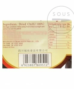 Sichuan Gao Fu Ji Food Co Ingredients Sichuan Facing Heaven Chillies 200g