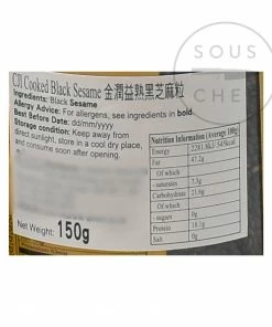 CJI Chinese Ingredients Toasted Black Sesame Seeds 150g