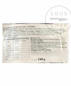 San Sichuan Dan Dan Noodle Sauce 240g