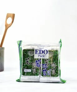 EDO Seaweed & Squid Ink Seasoned Seaweed Snack Pack 20g