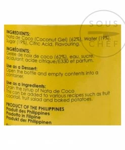 Buenas Coconut Gel 340g Ingredients