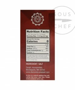 Diamond Crystal Kosher Salt 1.3kg Ingredients