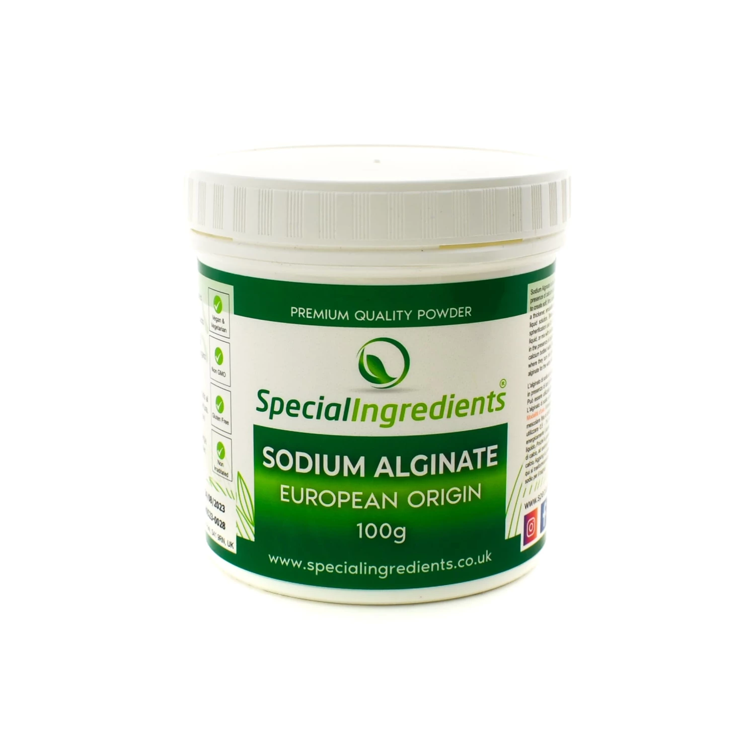 Special Ingredients Sodium Alginate 100g