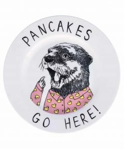 Jimbob Art Pancakes Go Here! Side Plate 20cm Tableware