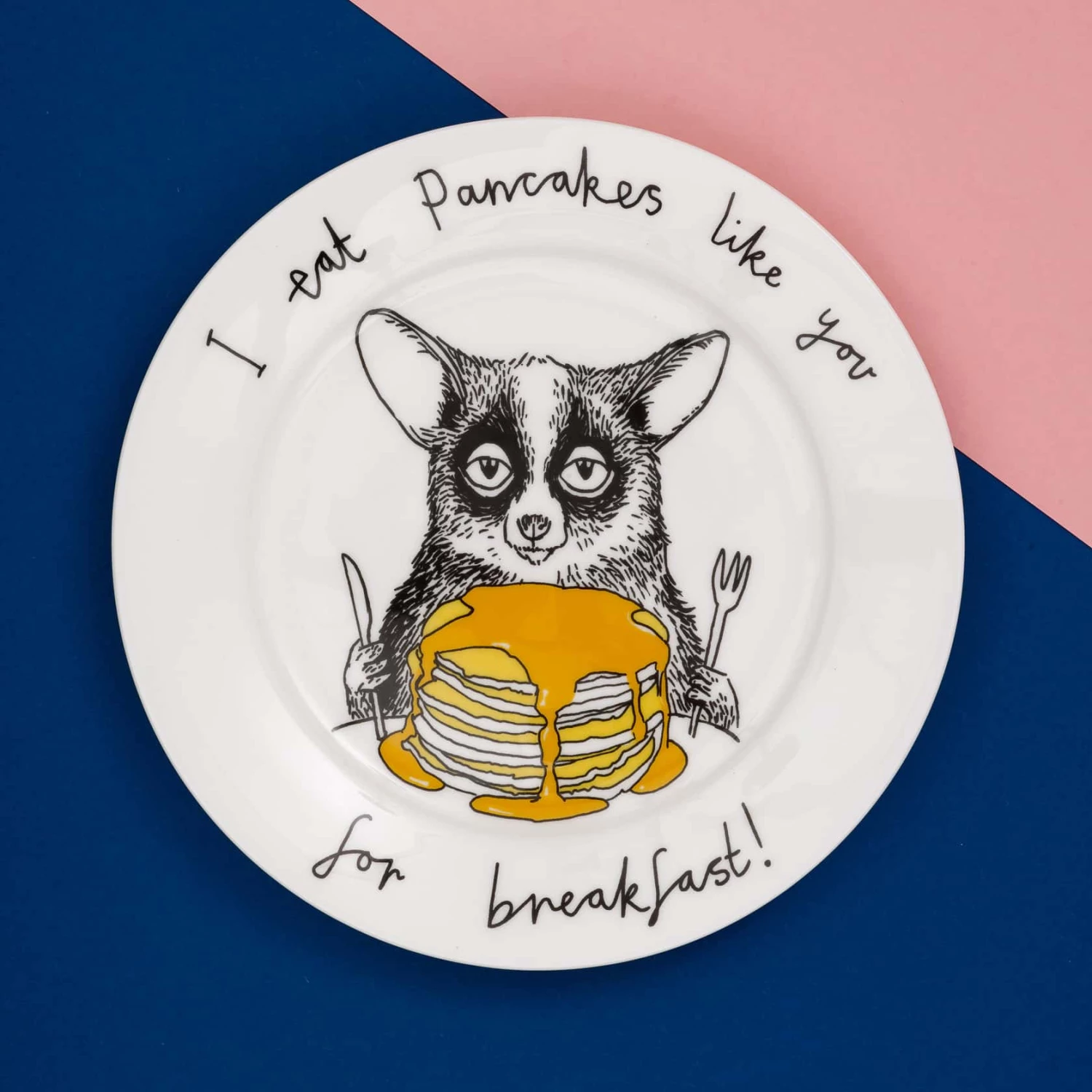 Jimbob Art I Eat Pancakes Like You For Breakfast! Side Plate 20cm Tableware