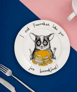 Jimbob Art I Eat Pancakes Like You For Breakfast! Side Plate 20cm Tableware