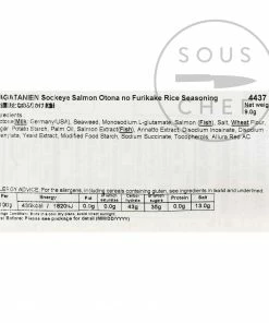 NAGATANIEN Otonano Salmon Furikake Rice Seasoning, 5 Sachets Ingredients