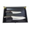 Suncraft Cookware Seki 3 Layer Knife Duo With Wooden Gift Box