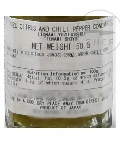 Ingredients Yuzu Kosho 50g