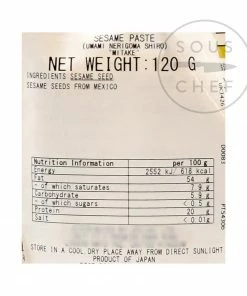 Mitake Umami Nerigoma Shiro - White Sesame Paste 120g Ingredients