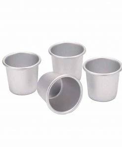 Kitchencraft Cookware Set Of 4 Anodised Dariol Moulds 6.5cm