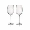 BarCraft Tableware Ribbed Wine Glasses 450ml Set Of 2