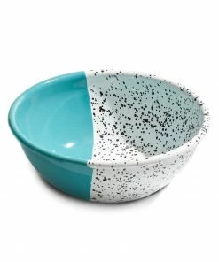 Kapka Colour Pop Enamel Salad Bowl Turquoise Enamel - Kapka