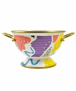 Kapka Abstract Enamel Colander 22cm Cookware