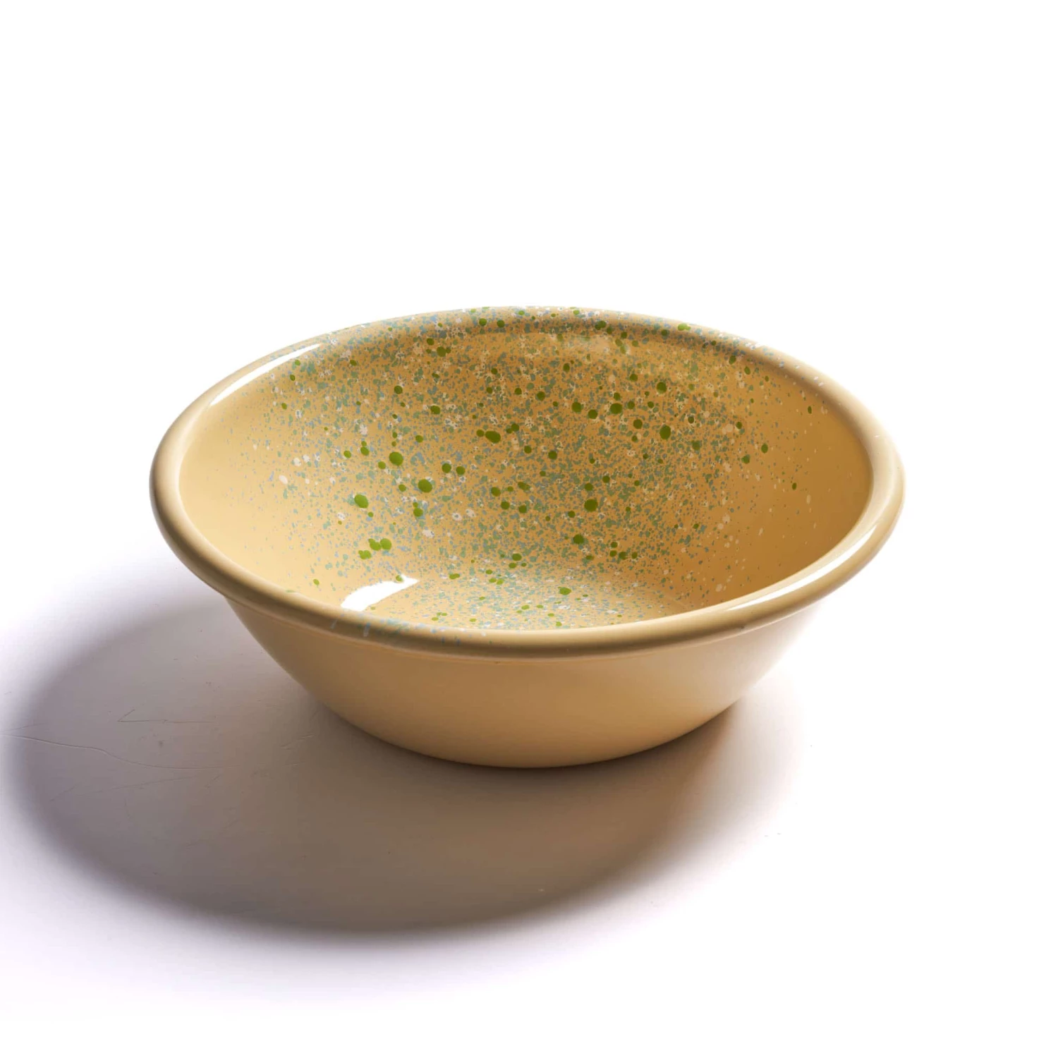 Kapka Splatter Fest Enamel Bowl Yellow Enamel - Kapka