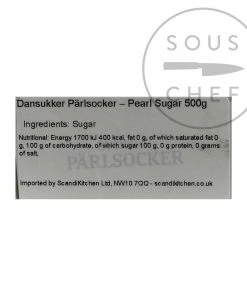 Dansukker Pearl Sugar 500g Ingredients