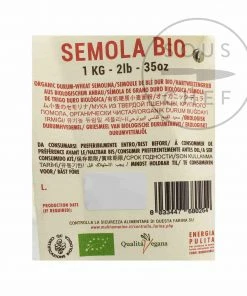 Mulino Marino Organic Semola Di Grano Duro Wheat Flour 1kg Ingredients