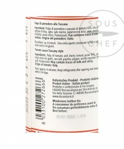 Don Antonio Toscana Sauce 500g Ingredients