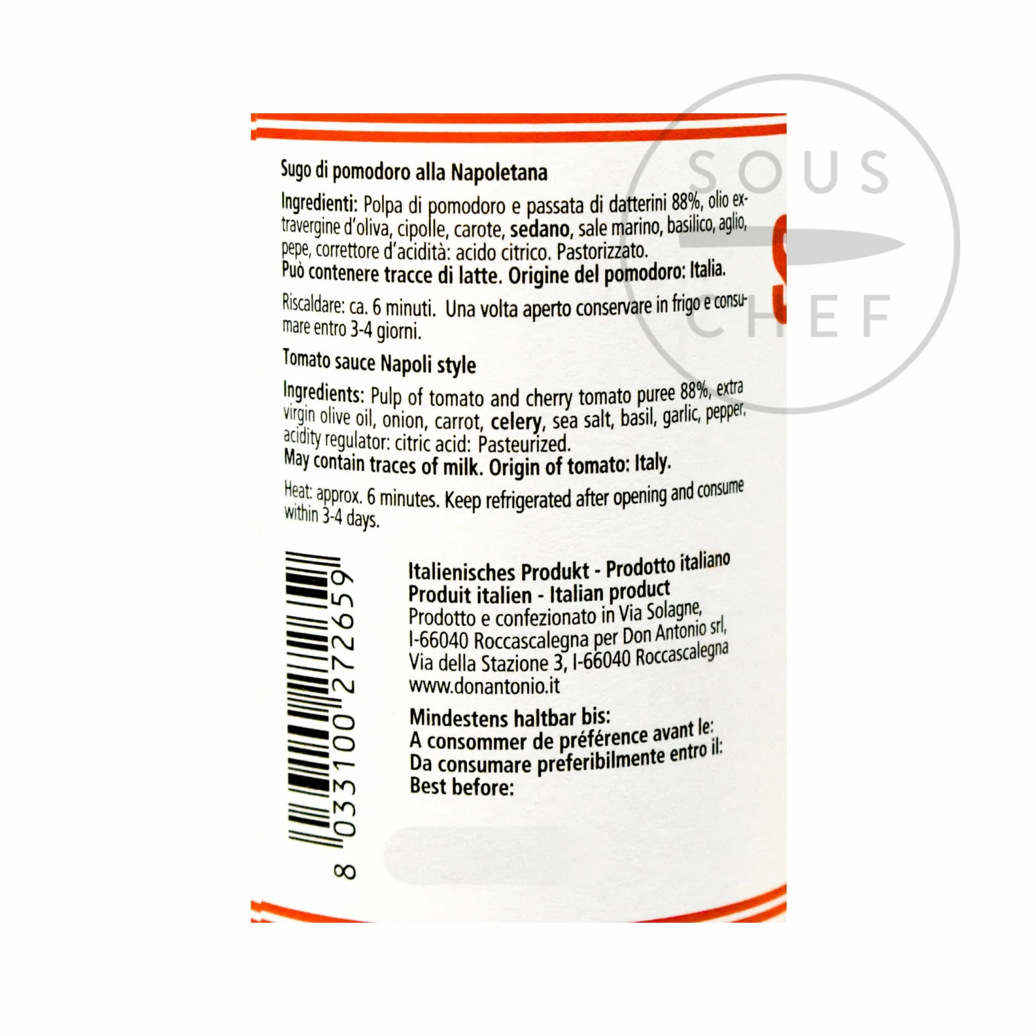 Don Antonio Napoletana Sauce 500g