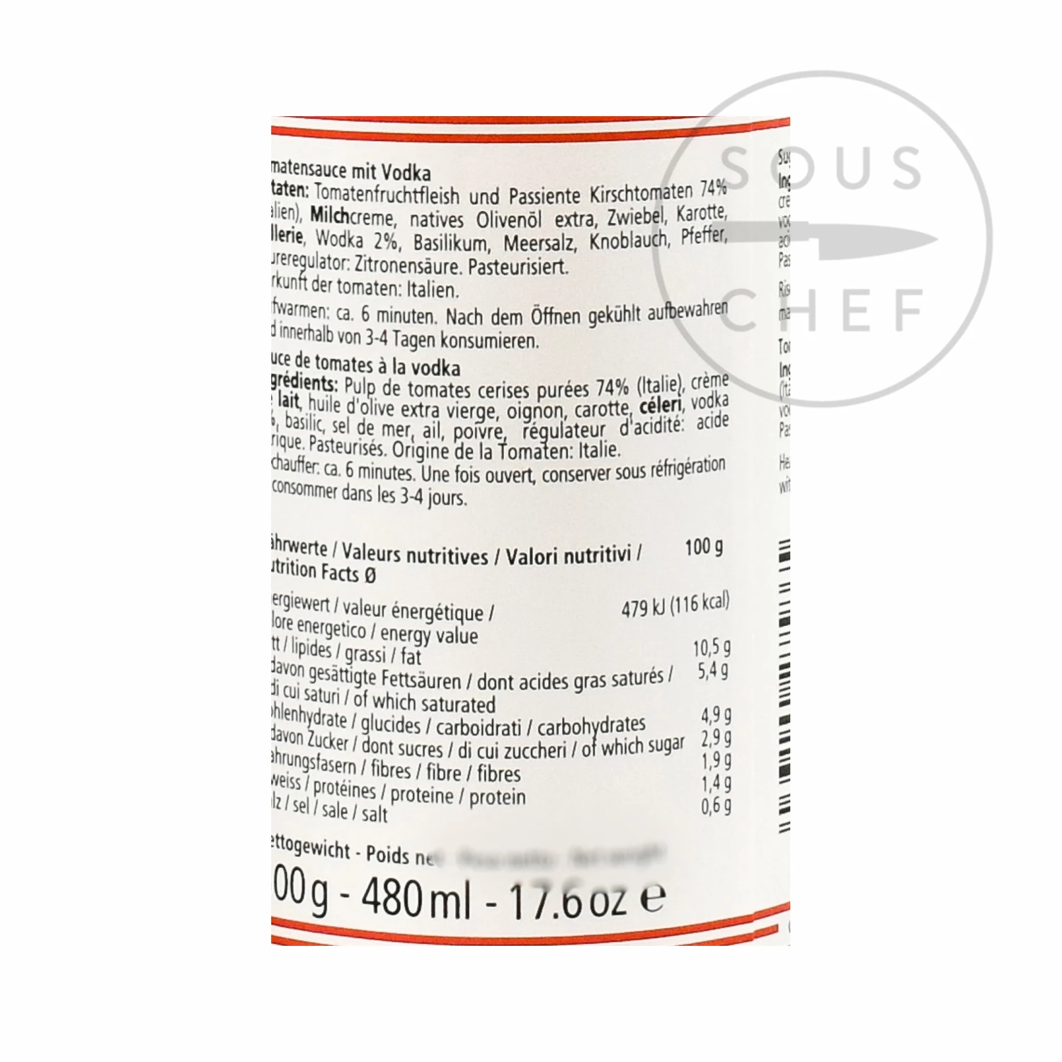 Don Antonio Vodka Sauce 500g