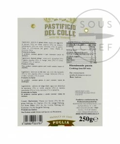 Ingredients Pastificio Del Colle Rainbow Striped Lingua 250g
