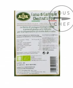 Alpa Organic Chestnut Flour 500g Ingredients