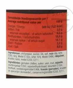 Ingredients Lucullus Sambal Manis 200g