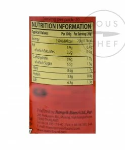 Mae Sri Thai Red Curry Paste 400g Ingredients
