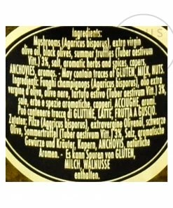 Marini Azzolini Truffled Sauce With Olives & Anchovies 80g Ingredients