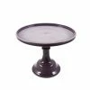 Professional Patisserie Supplies Mosser Glass Aubergine Milk Glass Cake Stand 10"