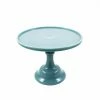 Mosser Glass Georgia Blue Milk Glass Cake Stand 10" Tableware