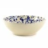 Puglia Handmade Puglia Blue Splatter Large Salad Bowl 28cm Tableware