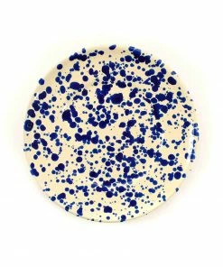 Puglia Handmade Tableware Puglia Blue Splatter Side Plate 19cm